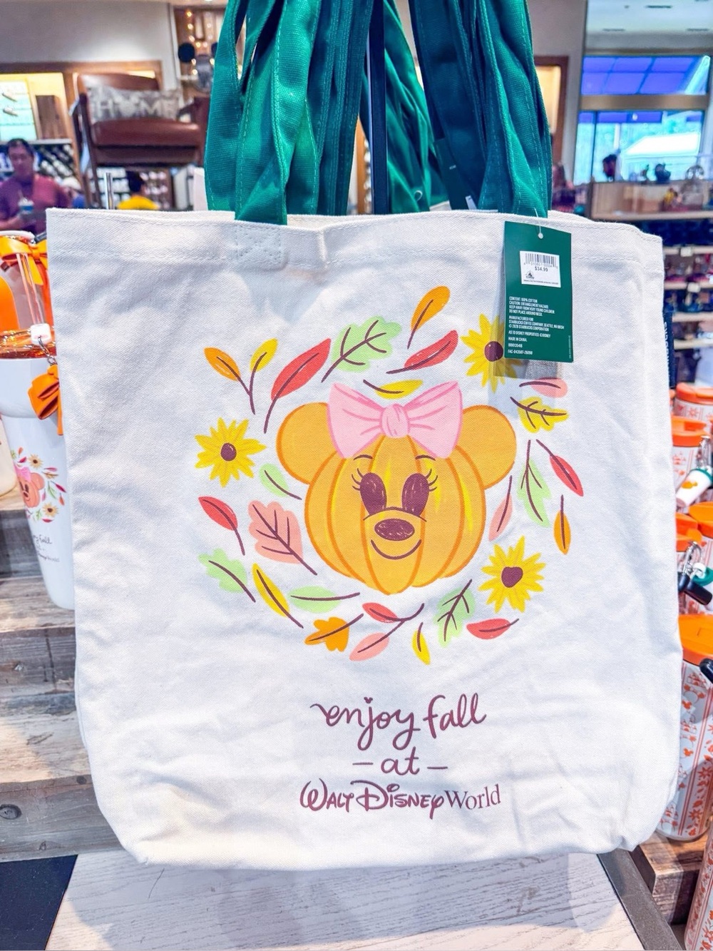Disney pumpkin fall  tote Starbucks 2026